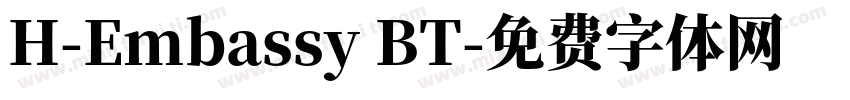 H-Embassy BT字体转换